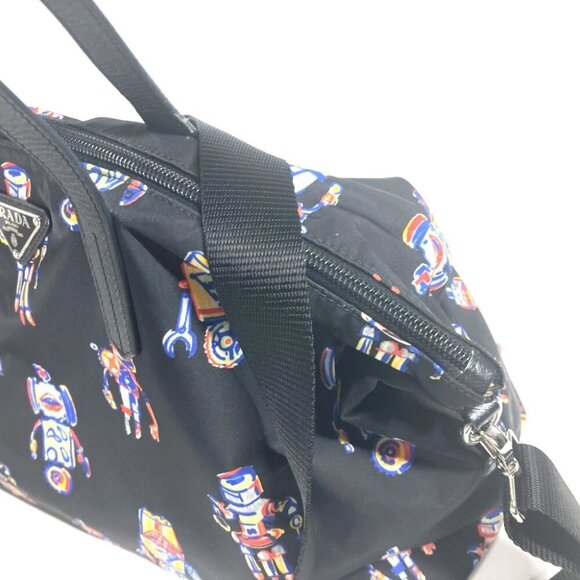 PRADA Shoulder Bag Crossbody robot triangle logo plate Tote Bag - Picture 10 of 15